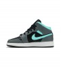 Кроссовки Air Jordan 1 Mid Grey Aqua GS