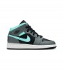 Кроссовки Air Jordan 1 Mid Grey Aqua GS