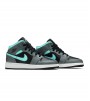 Кроссовки Air Jordan 1 Mid Grey Aqua GS