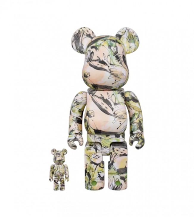 Bearbrick SHUN SUDO "Wind and Petals" 100% & 400% Set