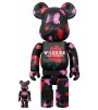 Bearbrick Wildside Yohji Yamamoto Peony 100% & 400% Set 