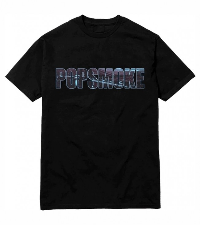 Футболка Pop Smoke x Vlone Wraith Tee Black