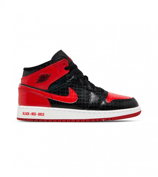 Jordan 1 Mid Bred Text (GS)