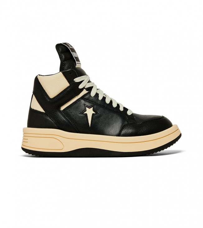 Converse TURBOWPN Mid Rick Owens DRKSHDW Black Cloud Cream