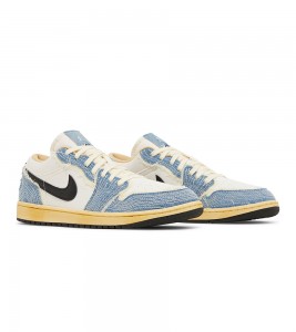 Jordan 1 Low SE WRMK Sashiko Denim - Фото №2