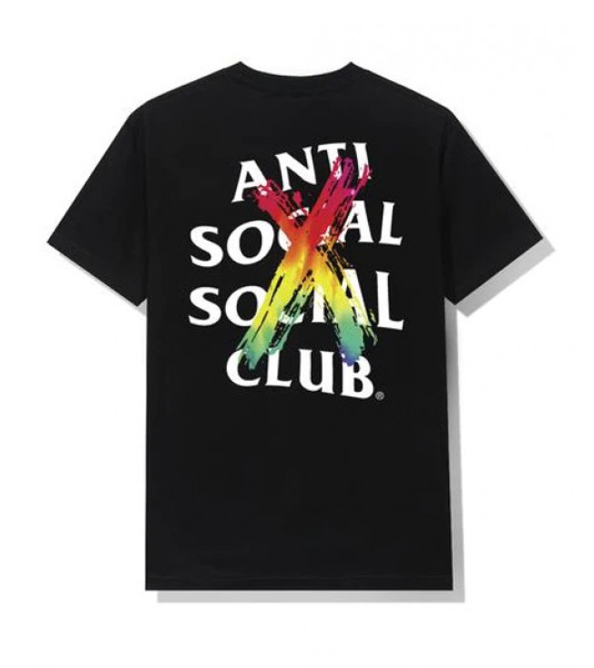 Футболка Anti Social Social Club Cancelled Rainbow Black