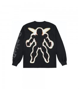 Travis Scott Beetle Jack Long Sleeve Tee Black - Фото №2