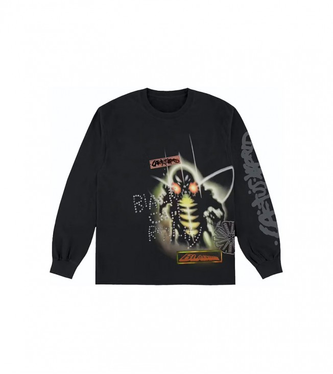 Travis Scott Beetle Jack Long Sleeve Tee Black