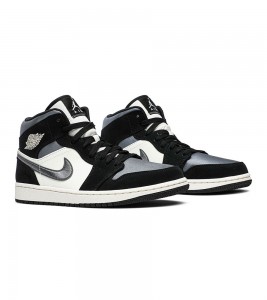 Кроссовки Jordan 1 Mid Satin Grey Toe - ???? ?20