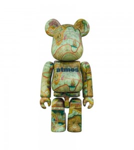 Bearbrick x atmos Aged Map 100% & 400% Set - Фото №2