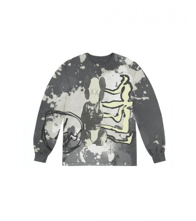 Лонгслив Travis Scott Cactus Jack + Kaws For Fragment