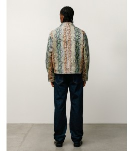 Куртка Stussy Garage Jacket Leather Snake - Фото №2