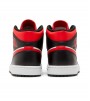Jordan 1 Mid White Black Red