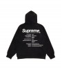 Supreme Worldwide Hooded Sweatshirt Black