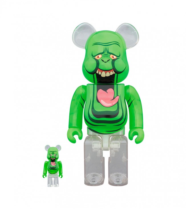 Bearbrick x Ghostbusters Slimer Green Ghost 100% & 400%