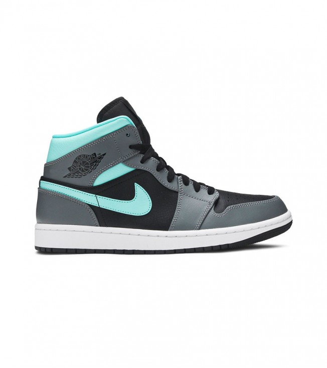 Кроссовки Jordan 1 Mid Grey Aqua
