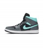Кроссовки Jordan 1 Mid Grey Aqua