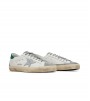 Golden Goose Super-Star White Silver Green