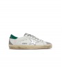 Golden Goose Super-Star White Silver Green