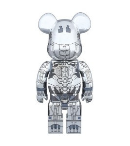 Bearbrick T-800 400% Chrome - Фото №2