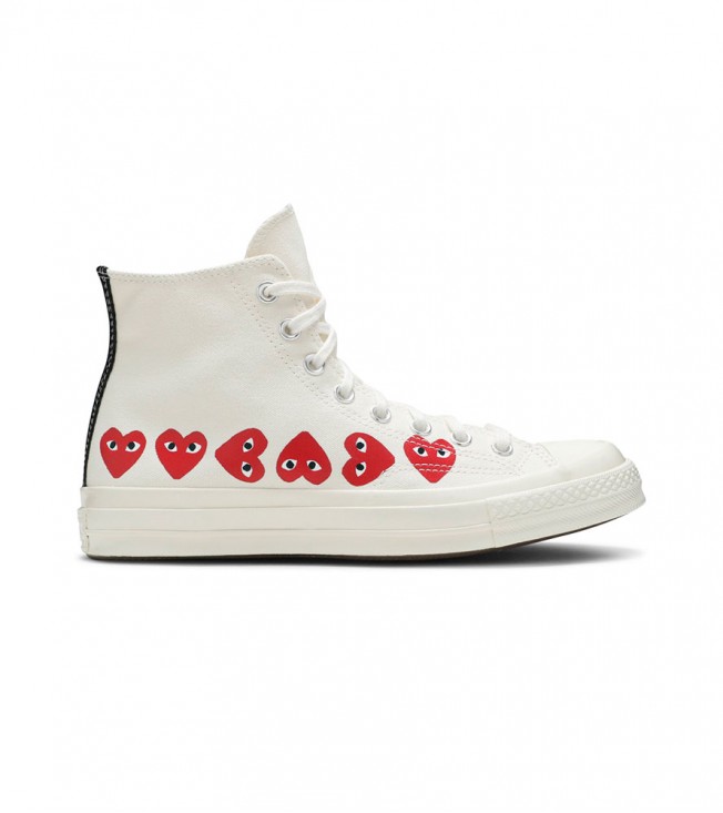 Comme des Garcons x Converse Chuck 70 Hi Top Play Multi Heart