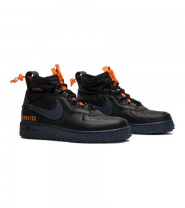 Nike Air Force 1 High Winter Gore-Tex Black Blue - Фото №2