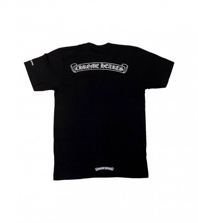 Футболка Chrome Hearts Scroll Logo Black