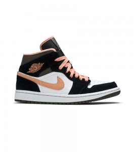 Jordan 1 Mid Peach Mocha WMNS