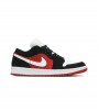 Jordan 1 Low Black White Gym Red WMNS