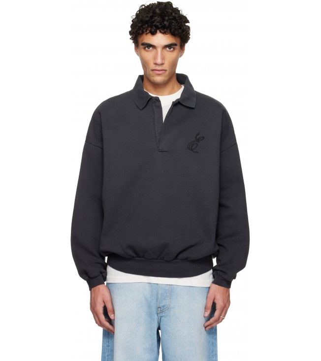 Поло Fear Of God Essentials Black Holiday Embroidered Classic Polo