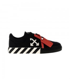 OFF-WHITE Vulcanized Low Canvas Black White