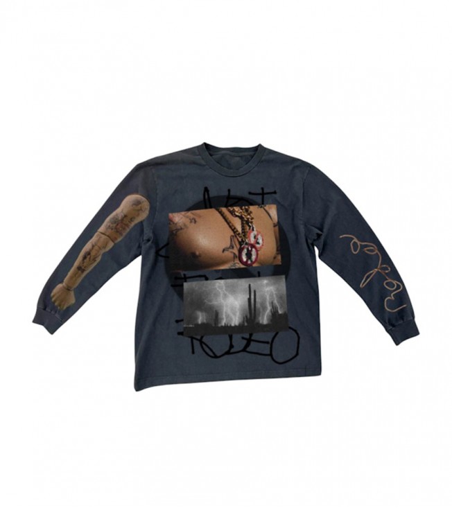 Лонгслив Travis Scott Rodeo 10 Years Desert Black