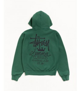 Худи Stussy Summer Classics Hoodie Garment Dyed Pine - Фото №2