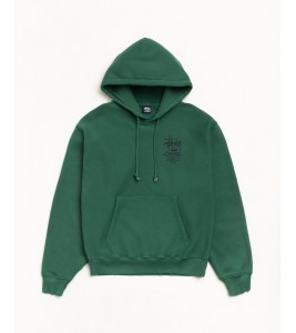 Худи Stussy Summer Classics Hoodie Garment Dyed Pine
