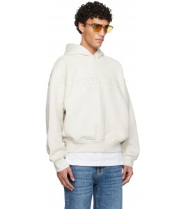 Худи Fear Of God Essentials Off-White Holiday Embossed 'Essentials' Classic Hoodie - Фото №2