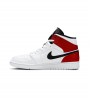 Кроссовки Jordan 1 Mid White Black Gym Red