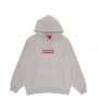Supreme Inside Out Box Logo Hooded Sweatshirt Heather Grey