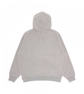Supreme Inside Out Box Logo Hooded Sweatshirt Heather Grey - Фото №2