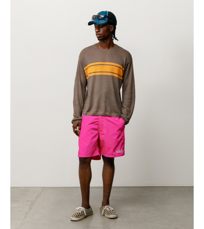 Свитер Stussy Lightweight Striped Sweater Brown