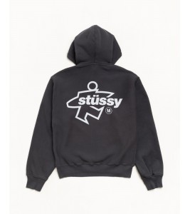 Худи Stussy Surf Size Zip Hoodie Faded Black #20