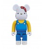 Bearbrick Hello Kitty (Blue Overall Ver.) 400% White
