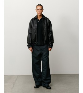 Куртка Stussy Leather Work Jacket Black
