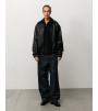 Куртка Stussy Leather Work Jacket Black