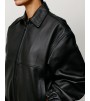 Куртка Stussy Leather Work Jacket Black