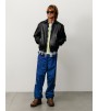 Куртка Stussy Leather Work Jacket Black
