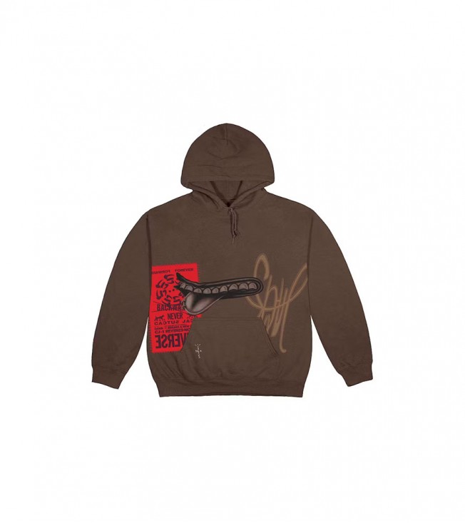 Худи Travis Scott Grin Hoodie Brown