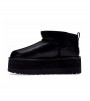 UGG Classic Ultra Mini Platform Black Leather WMNS