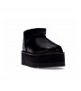 UGG Classic Ultra Mini Platform Black Leather WMNS