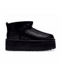 UGG Classic Ultra Mini Platform Black Leather WMNS