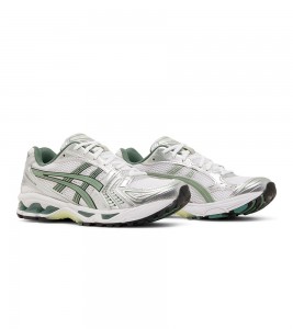ASICS Gel-Kayano 14 White Pure Silver Slate Grey - ???? ?20